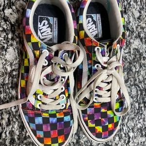 Vans Tie Dye Checkered Comfy Cush woman’s 9.0